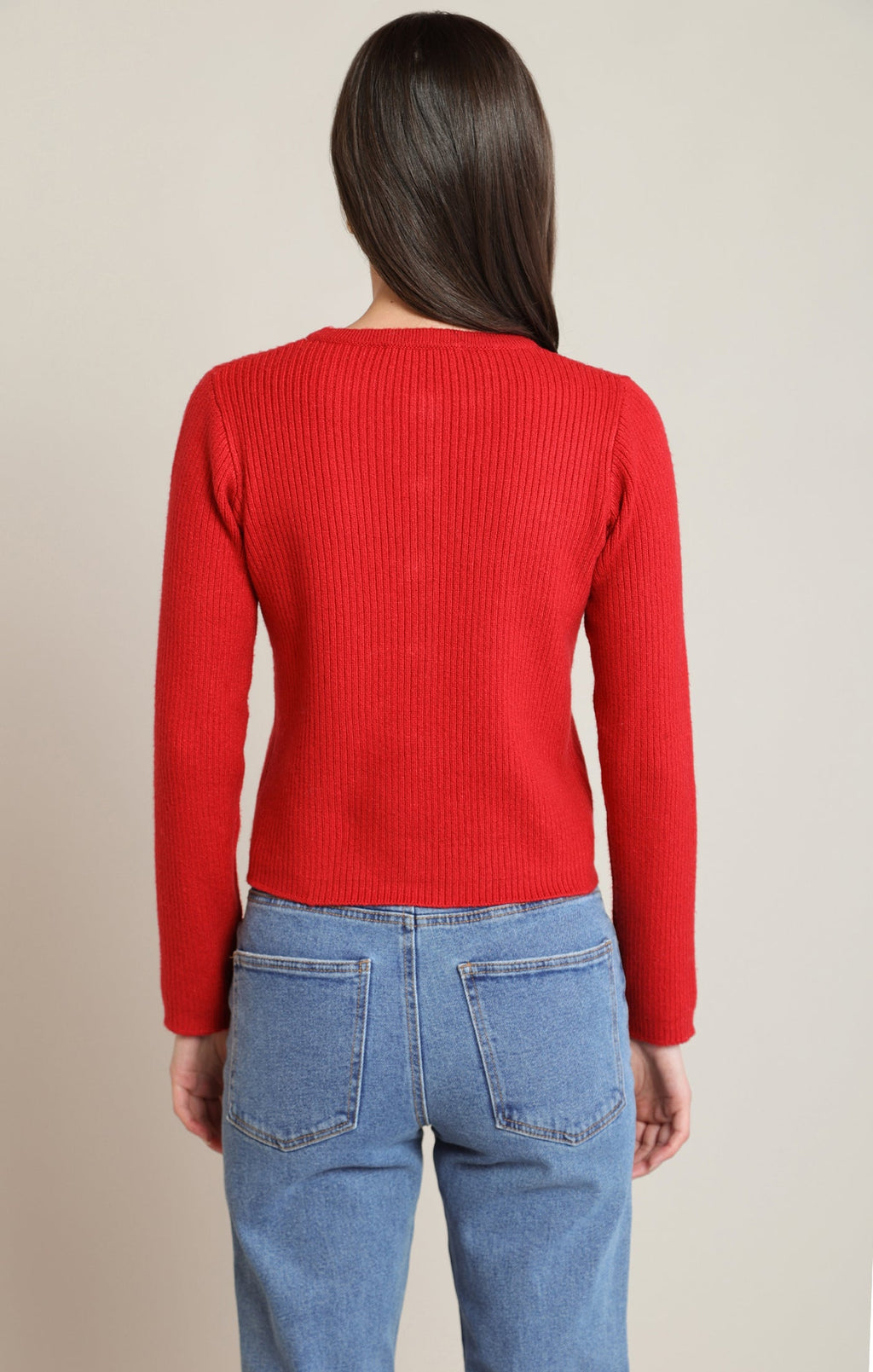 Button-Through Cotton-Blend Cardigan