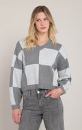 Relaxed Colourblock Crewneck Jumper
