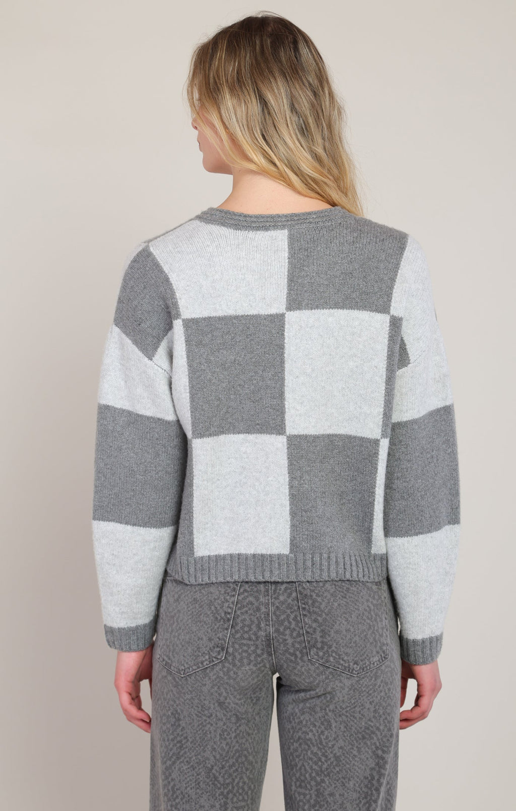 Relaxed Colourblock Crewneck Jumper