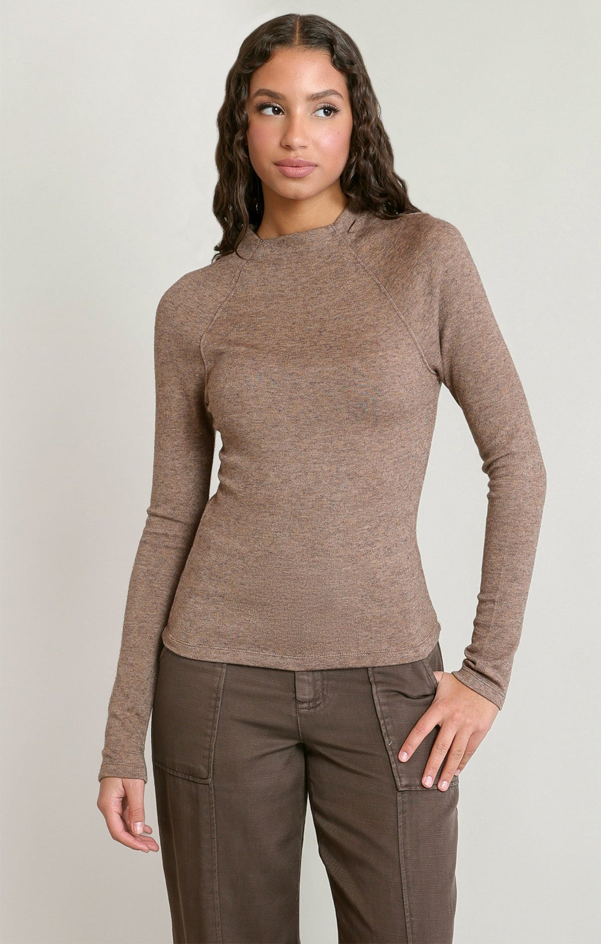 Relaxed Crewneck T-Shirt with Raglan Sleeves