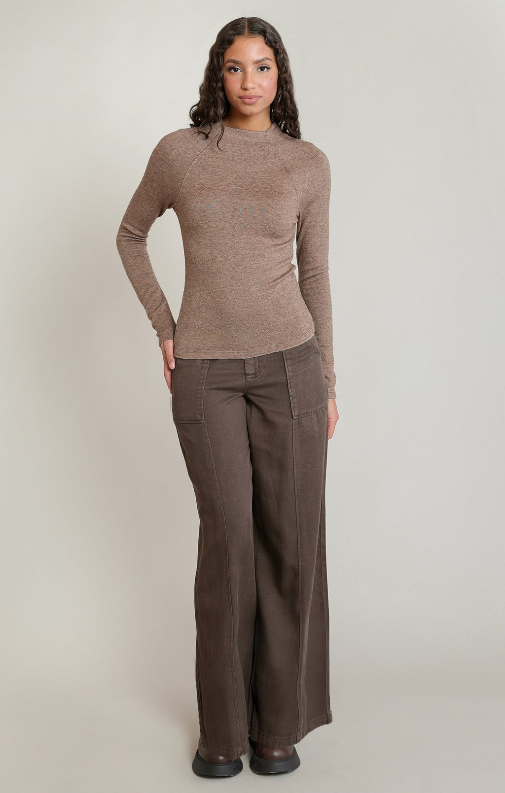 Relaxed Crewneck T-Shirt with Raglan Sleeves