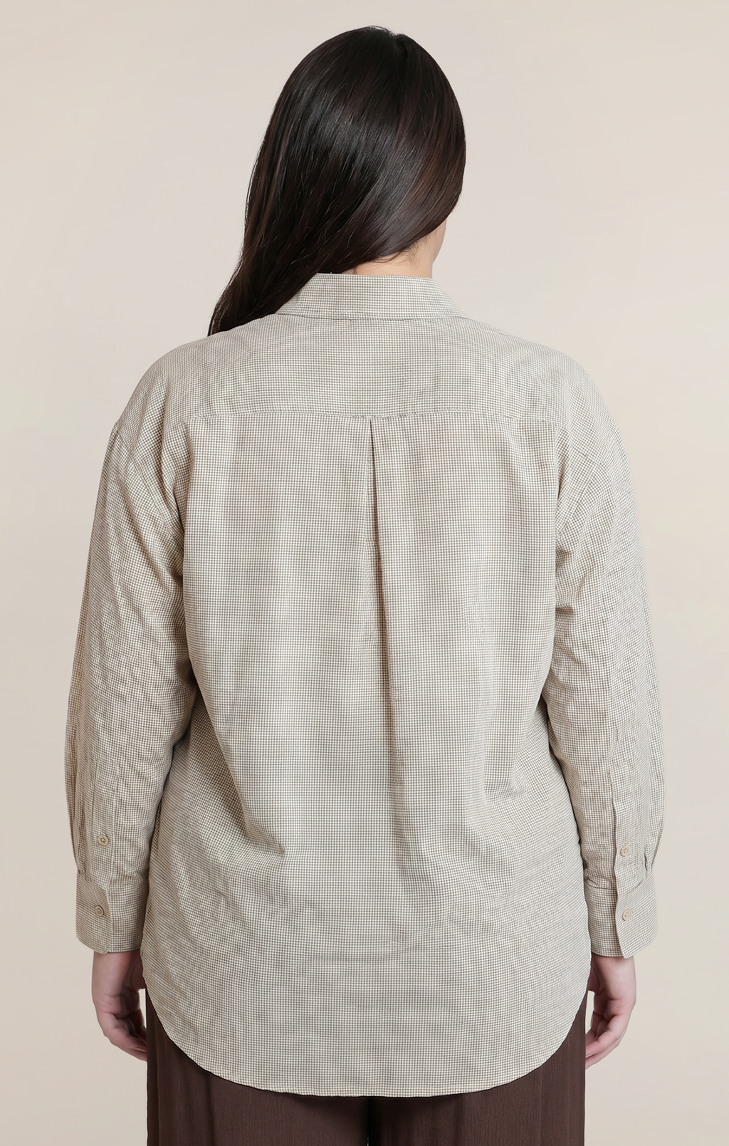 Oversized Textured Cotton Shirt