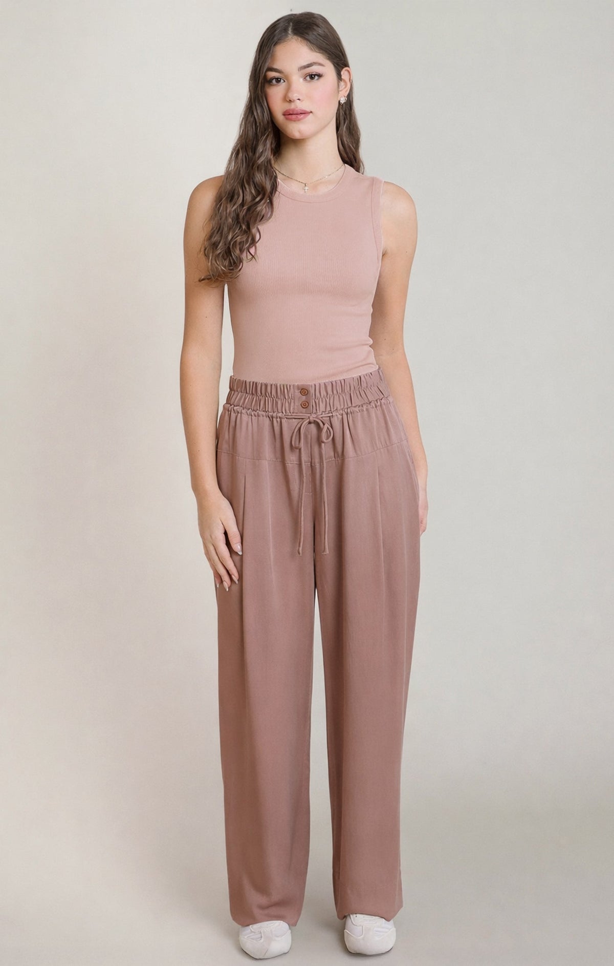 Cotton-Rich Ribbed Round-Neck Vest Top